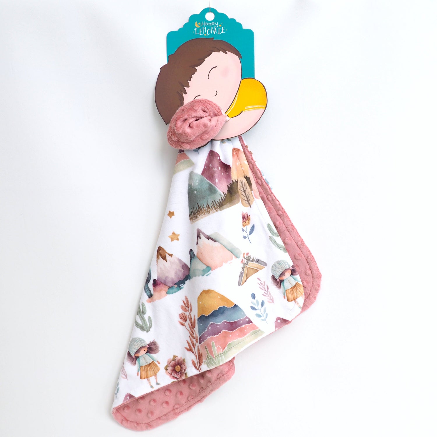 Honey Lemonade Mini Minks Toddler Blankets with Soft Plush Fabric for Cozy Travel - Baby & Toddler Mini Minky