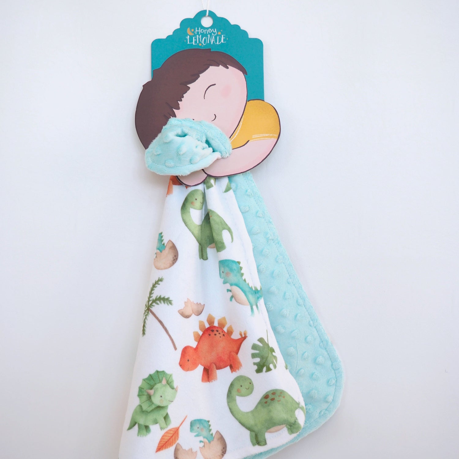 Honey Lemonade Mini Minks Dino Plush Toy with Ultra Soft Fabric for Kids and Toddlers - Baby & Toddler Mini Minky