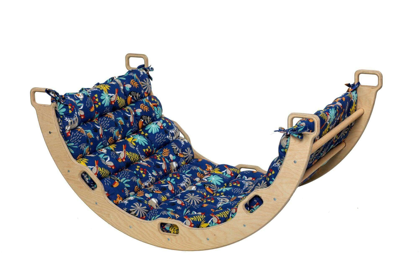 Montessori Arch Swing Set With XL Forest Design Pillow Kidodido Everetts Place: Online Boutique