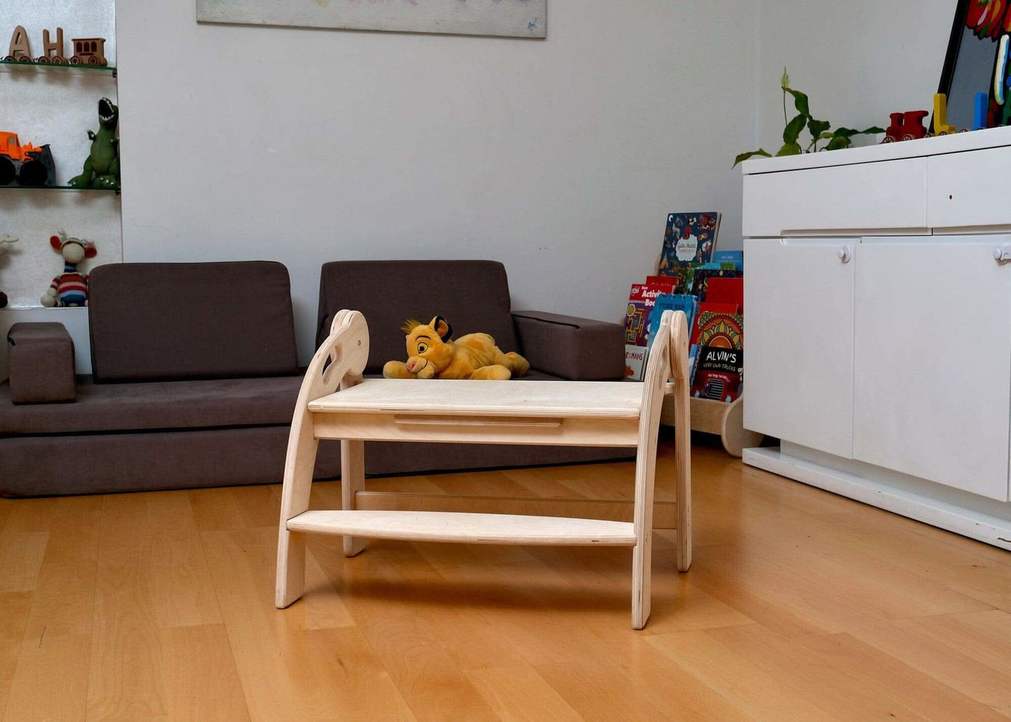 Twins Montessori Kitchen Stool Wooden Step Stool For Kids Kidodido Everetts Place: Online Boutique