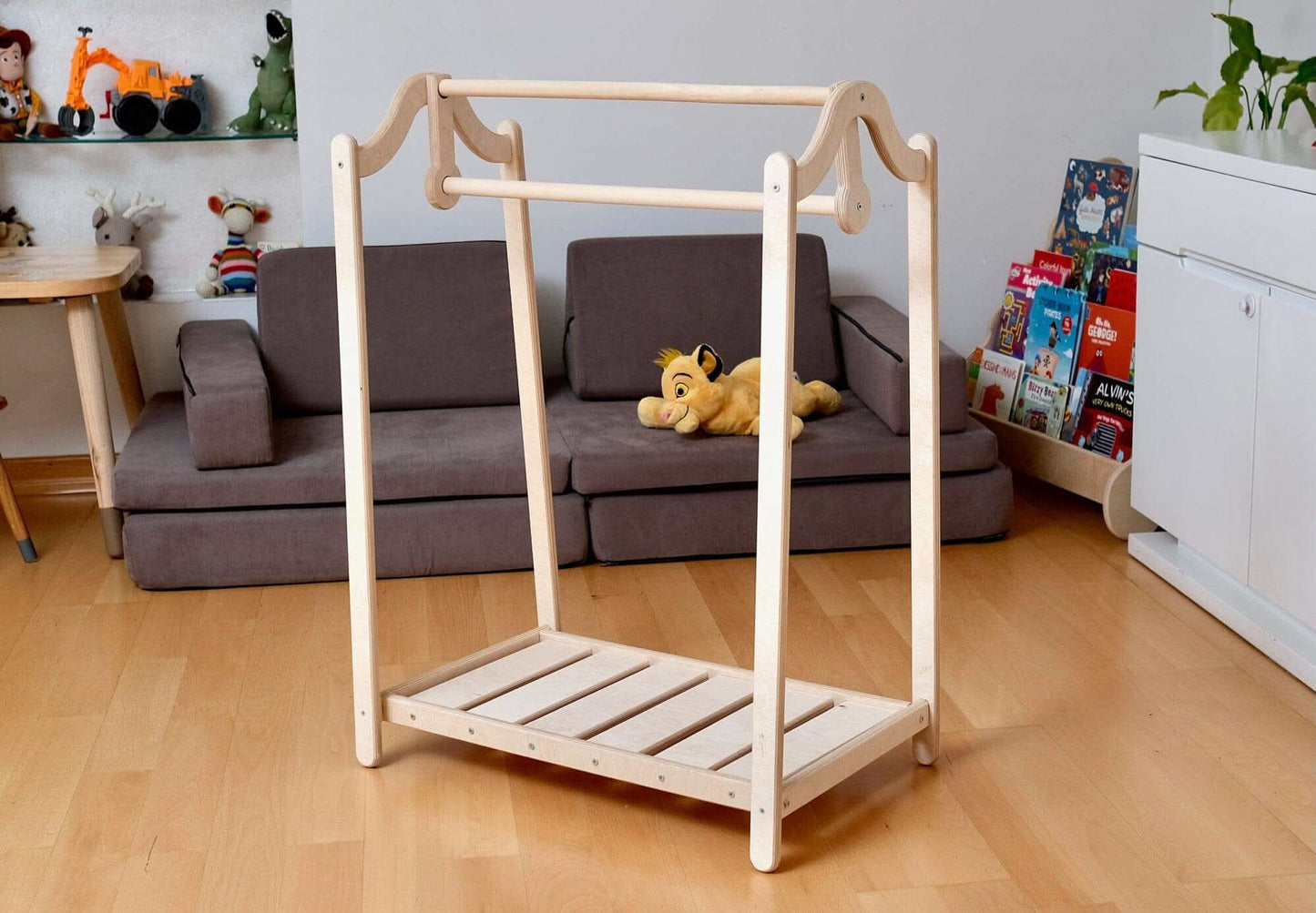 Montessori Wooden Kids Clothing Rack Kidodido Wardrobe Kidodido Everetts Place: Online Boutique