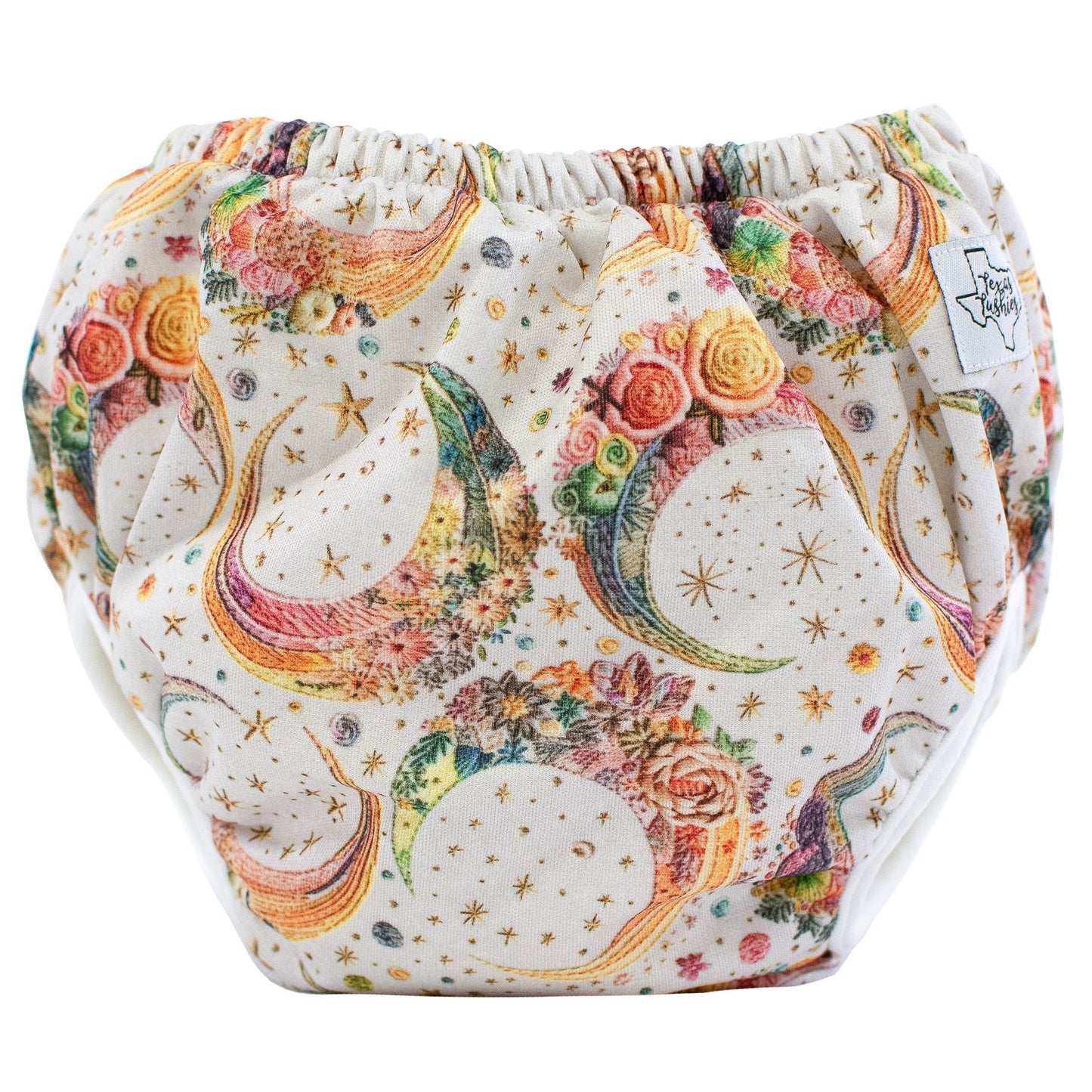 Moon Embroidery Training Pants with Bamboo Lining and Leak Protection for Potty Training Texas Tushies