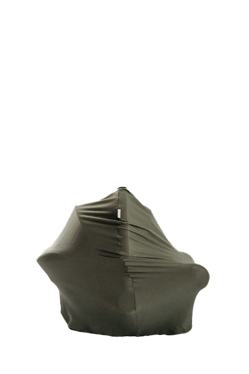 Little Mae & Co Moss Car Seat Cover All In One Breathable Knit For Moms - Everetts Place Boutique -