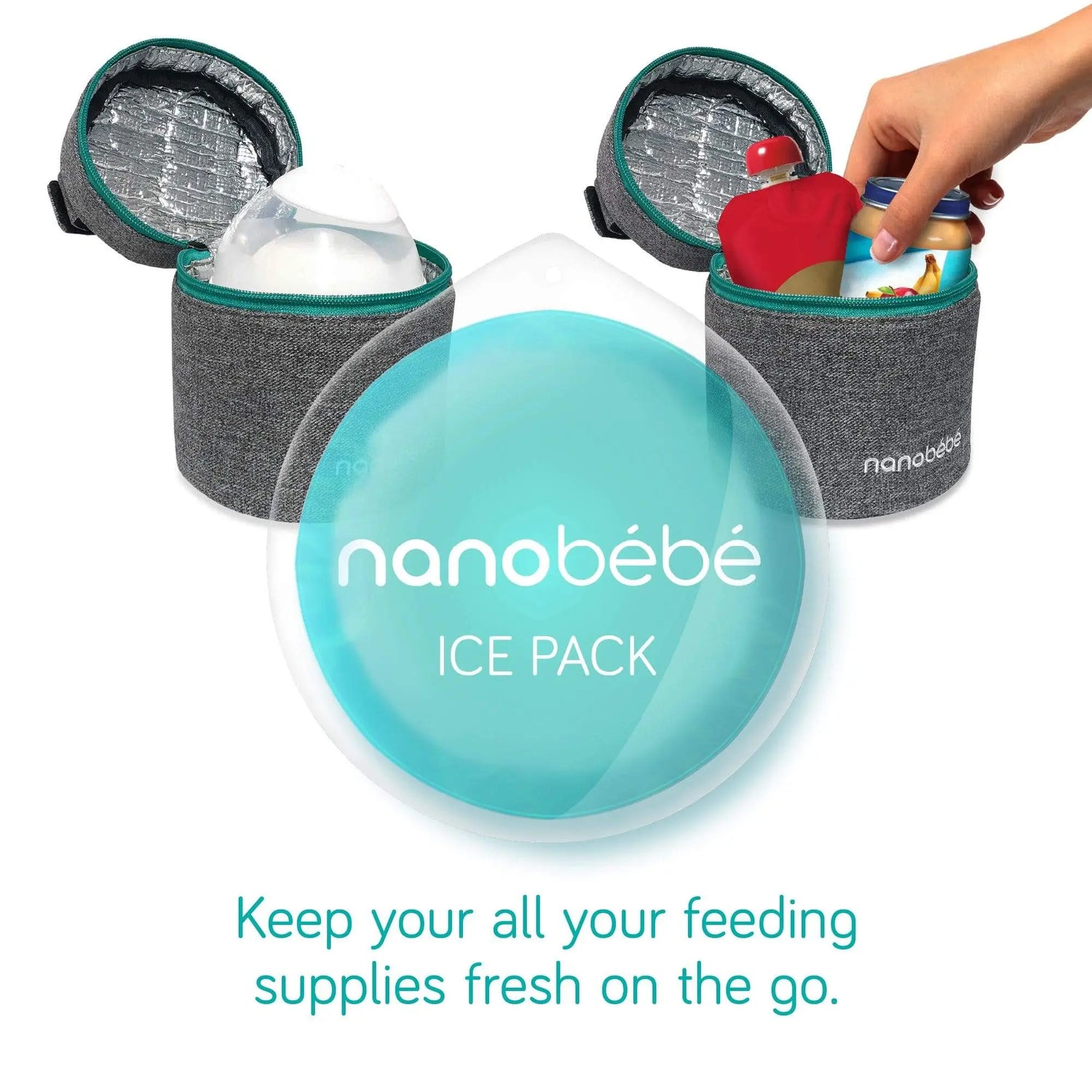Nanobébé Cooling Gel Ice Packs - Baby & Toddler > Nursing & Feeding > Breast Milk Storage Containers Accessories