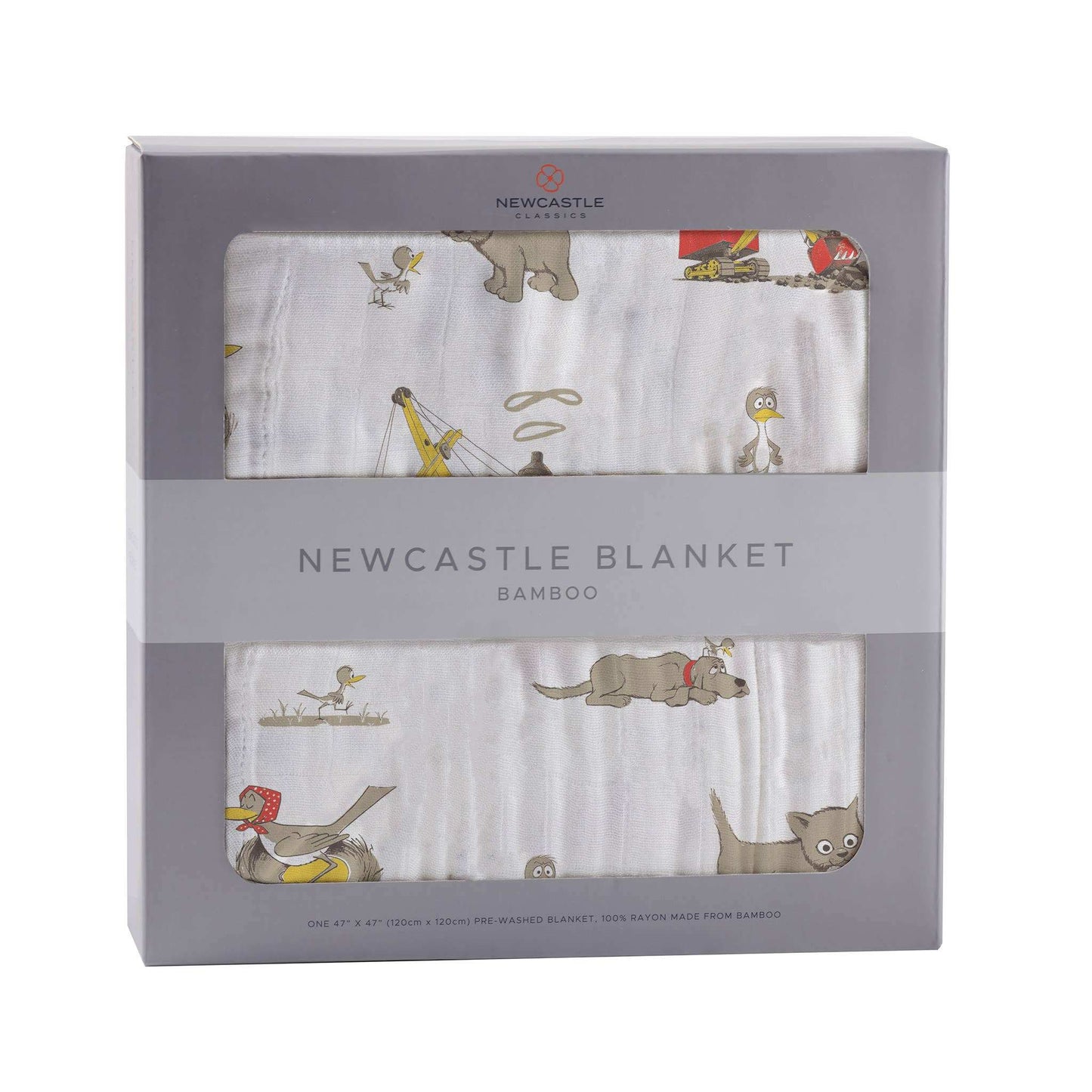 Newcastle Classics Are You My Mother Bamboo Muslin Blanket 100 Percent Natural 47 Inch x 47 Inch Newcastle Classics