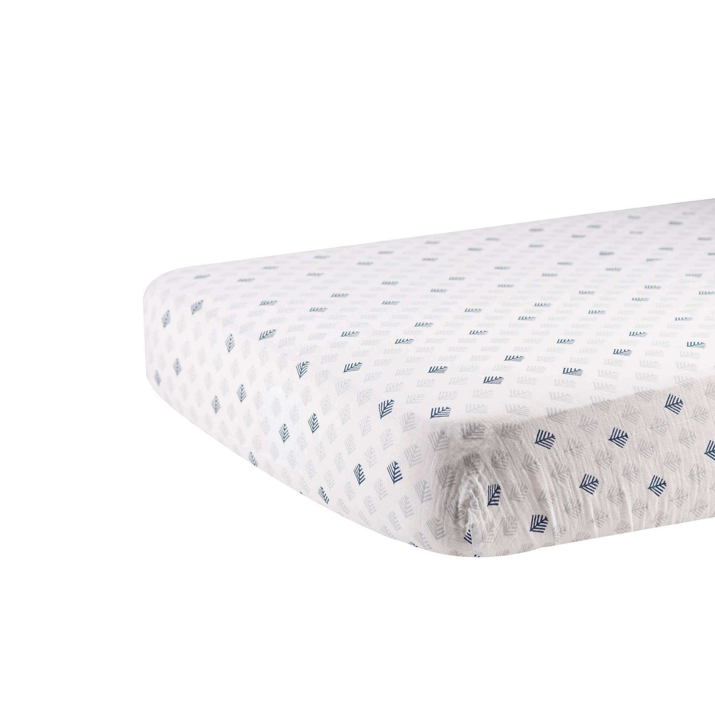 Newcastle Classics Glacier Branch Crib Sheet 100 Percent Natural Cotton Muslin Newcastle Classics