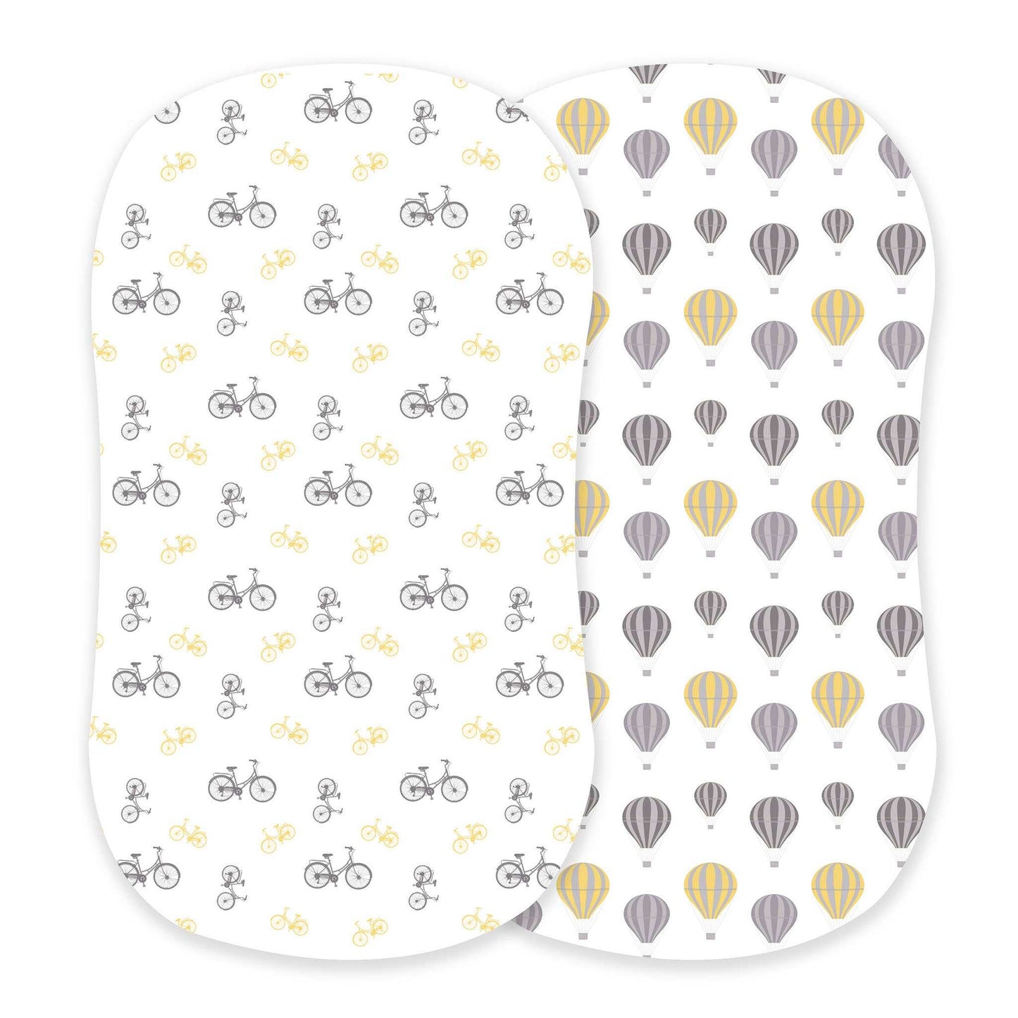 Newcastle Classics Vintage Bicycles and Hot Air Balloon Changing Pad and Bassinet Cover Newcastle Classics