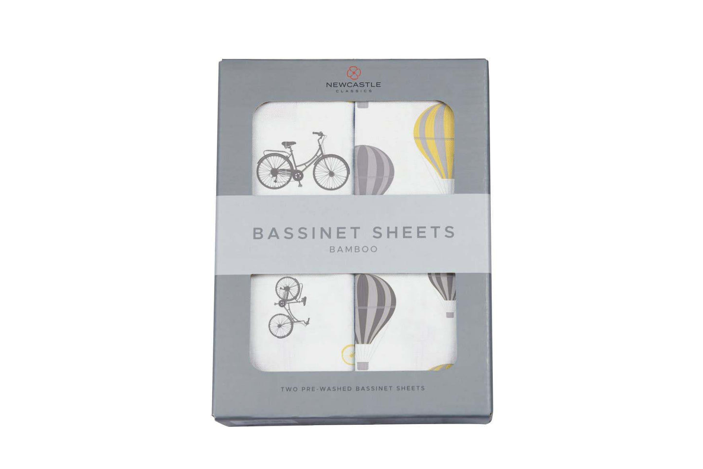 Newcastle Classics Vintage Bicycles and Hot Air Balloon Changing Pad and Bassinet Cover Newcastle Classics