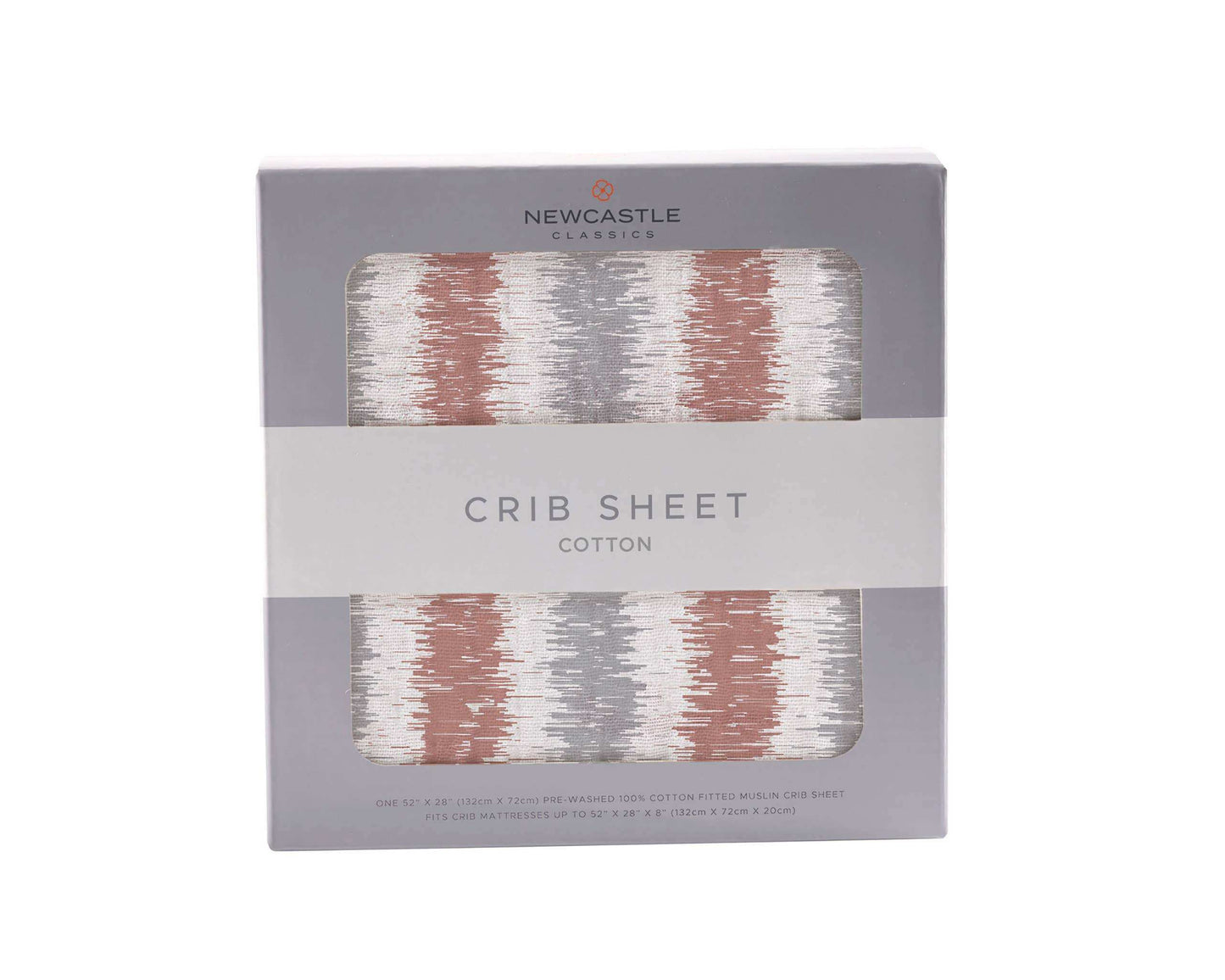 Newcastle Classics Western Stripe Crib Sheet 100 Percent Natural Cotton Muslin 28x52 Inches Newcastle Classics