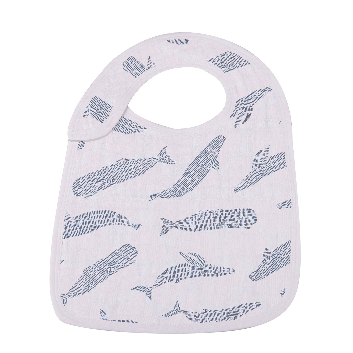 Ocean Tides Bamboo Snap Bibs Soft and Absorbent Natural Bamboo Muslin for Feeding and Teething Newcastle Classics