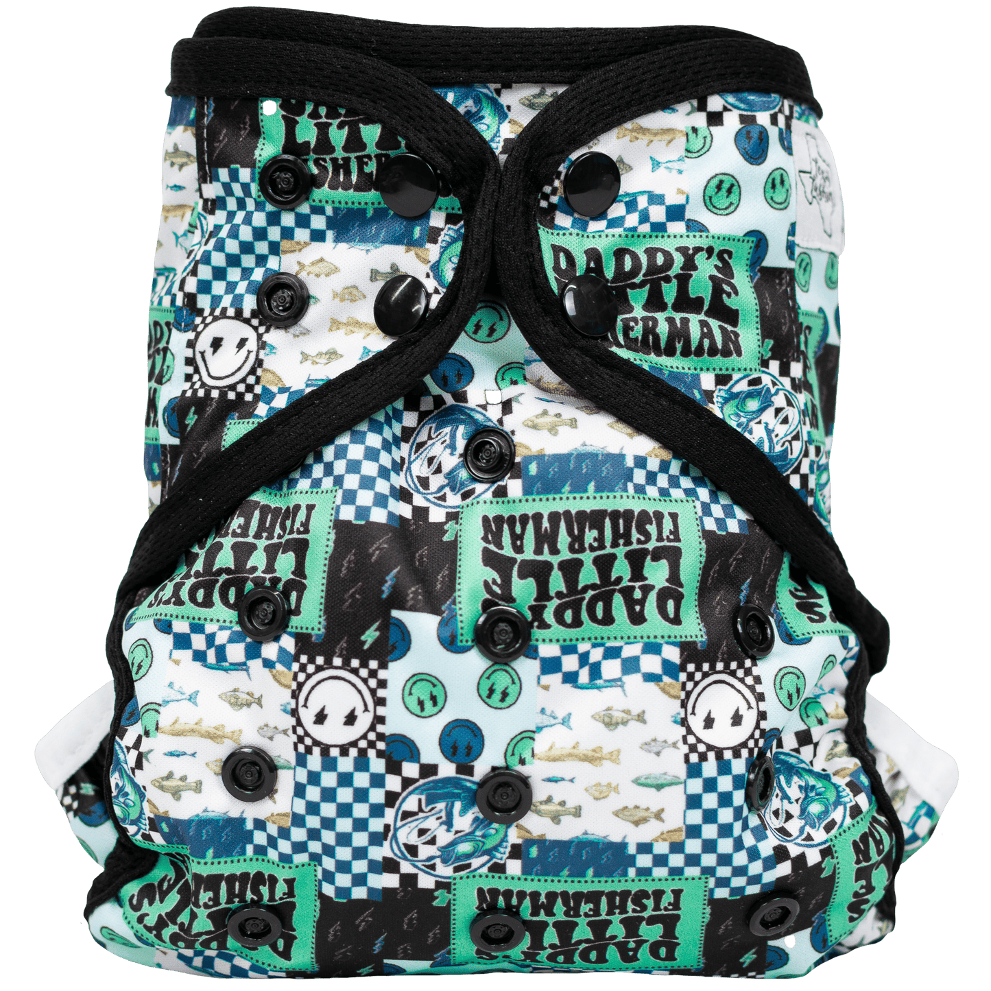 One Size Cover Cloth Diaper Adjustable Fit for Babies 8 to 40 Pounds Texas Tushies