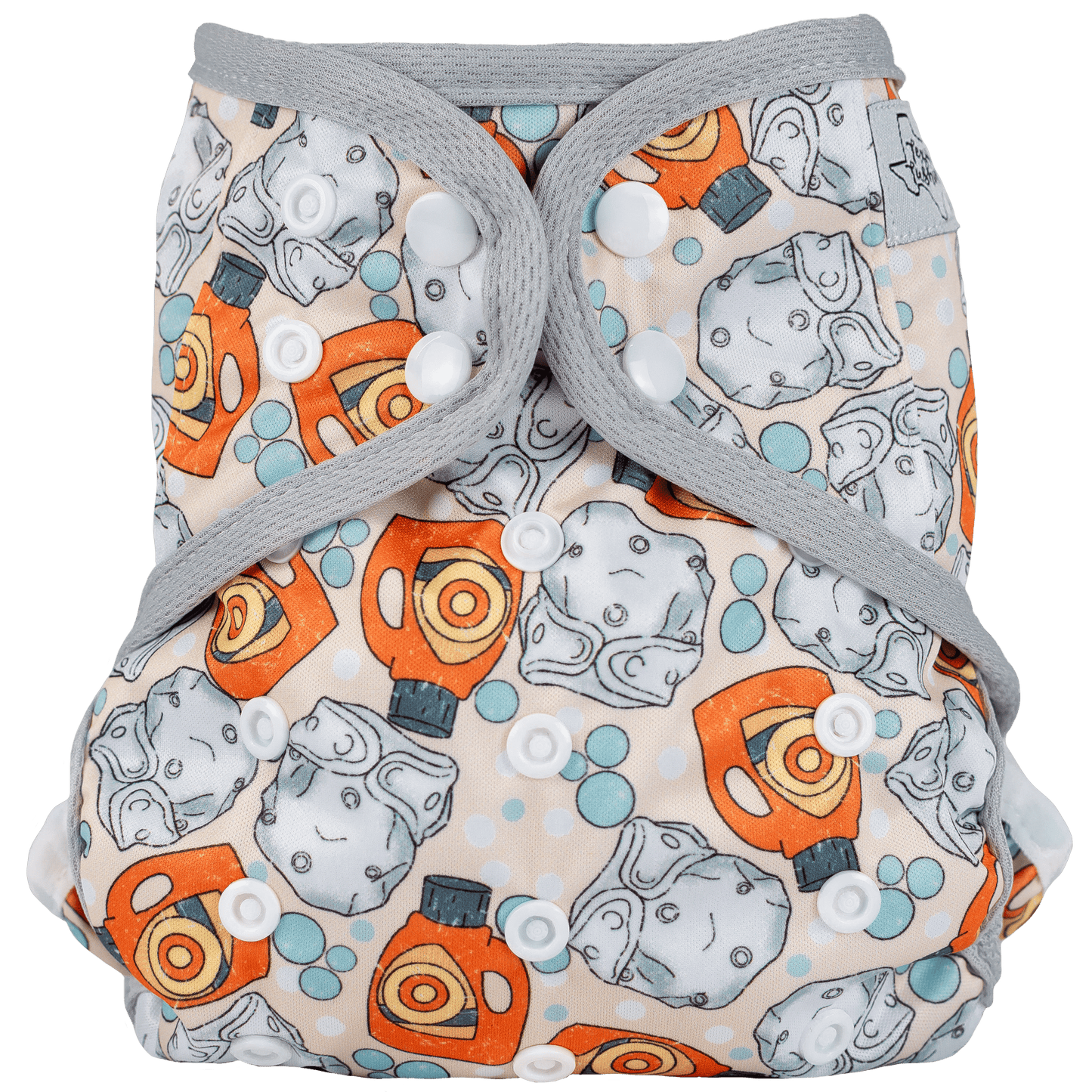 One Size Cover Cloth Diaper Adjustable Fit for Babies 8 to 40 Pounds Texas Tushies