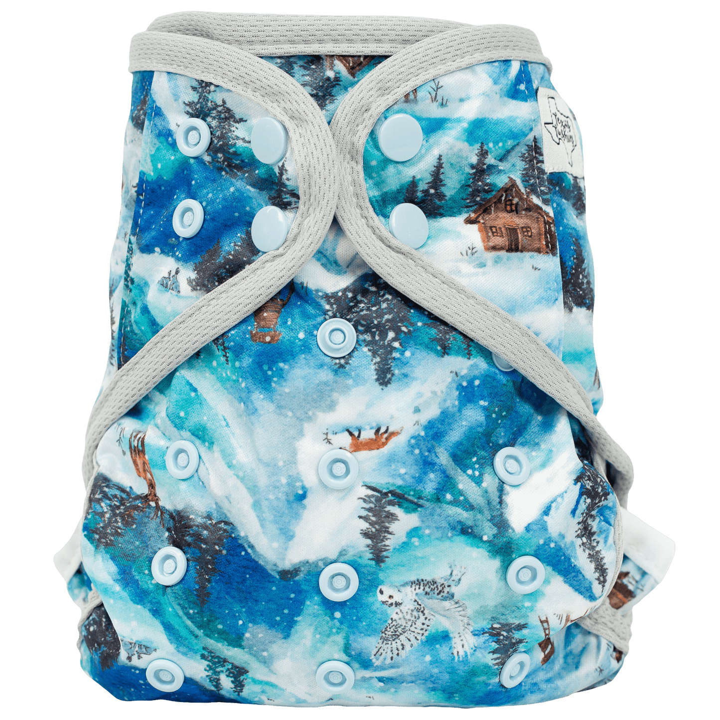 One Size Cover Cloth Diaper Adjustable Fit for Babies 8 to 40 Pounds Texas Tushies