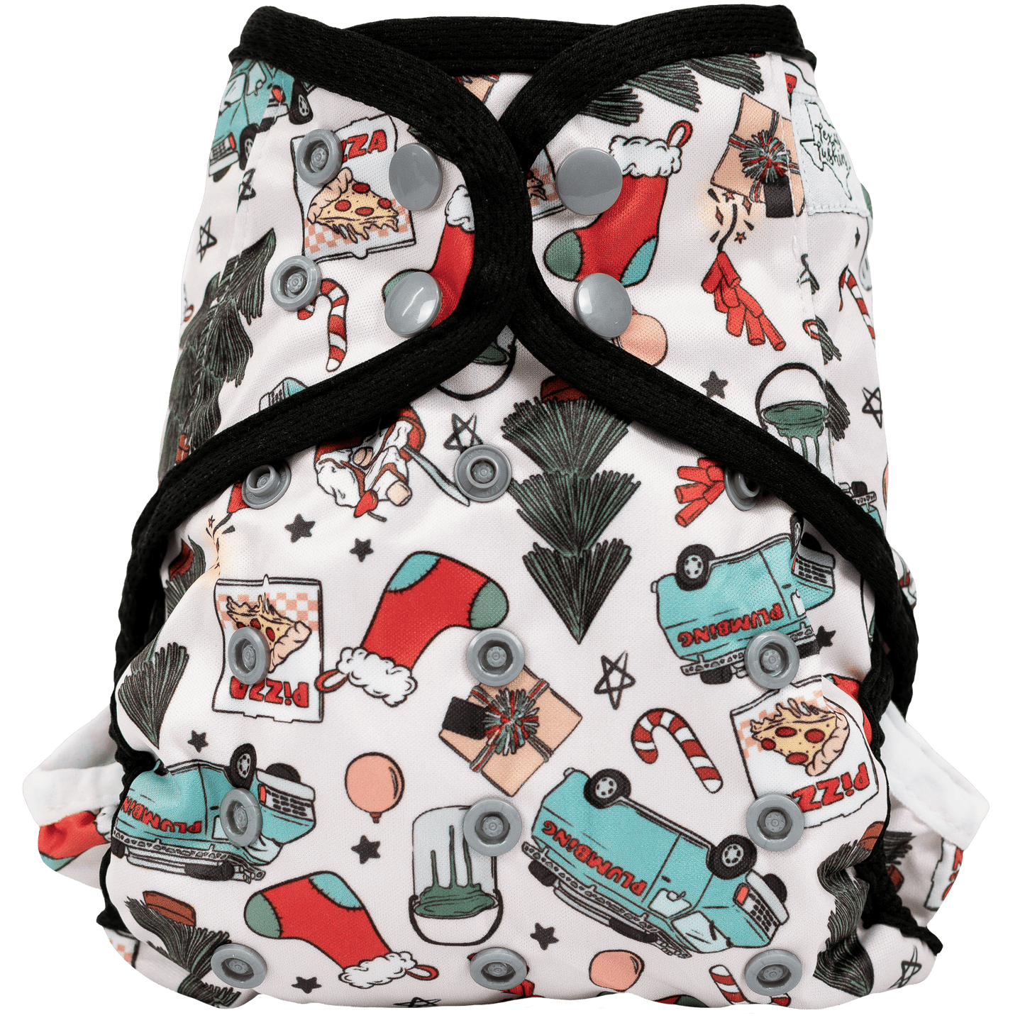 One Size Cover Cloth Diaper Adjustable Fit for Babies 8 to 40 Pounds Texas Tushies