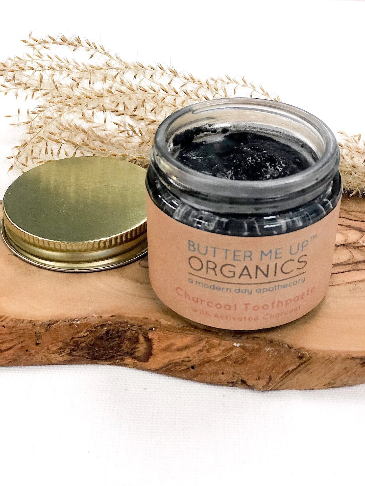 Organic Activated Charcoal Whitening Toothpaste Natural Black Toothpaste Butter Me Up Organics