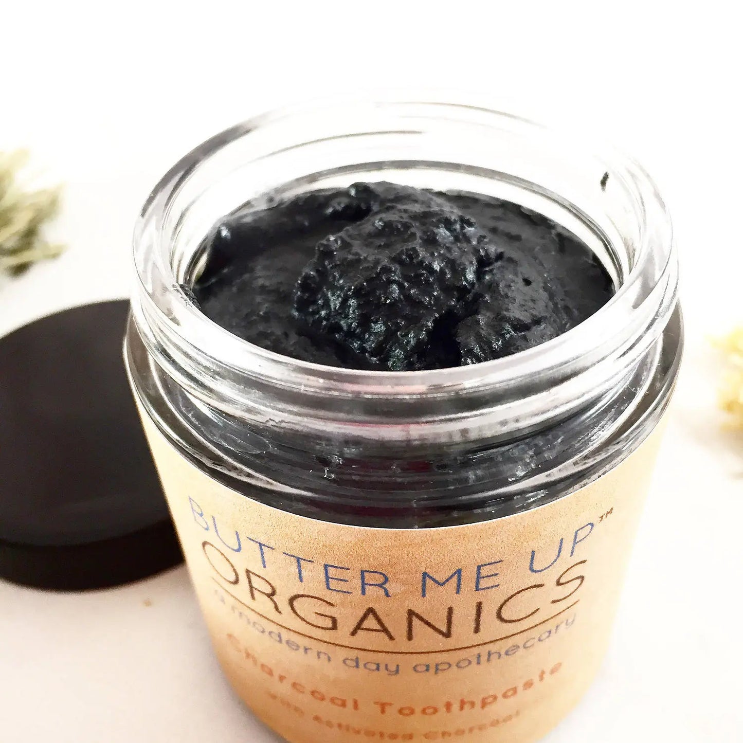 Organic Activated Charcoal Whitening Toothpaste Natural Black Toothpaste Butter Me Up Organics