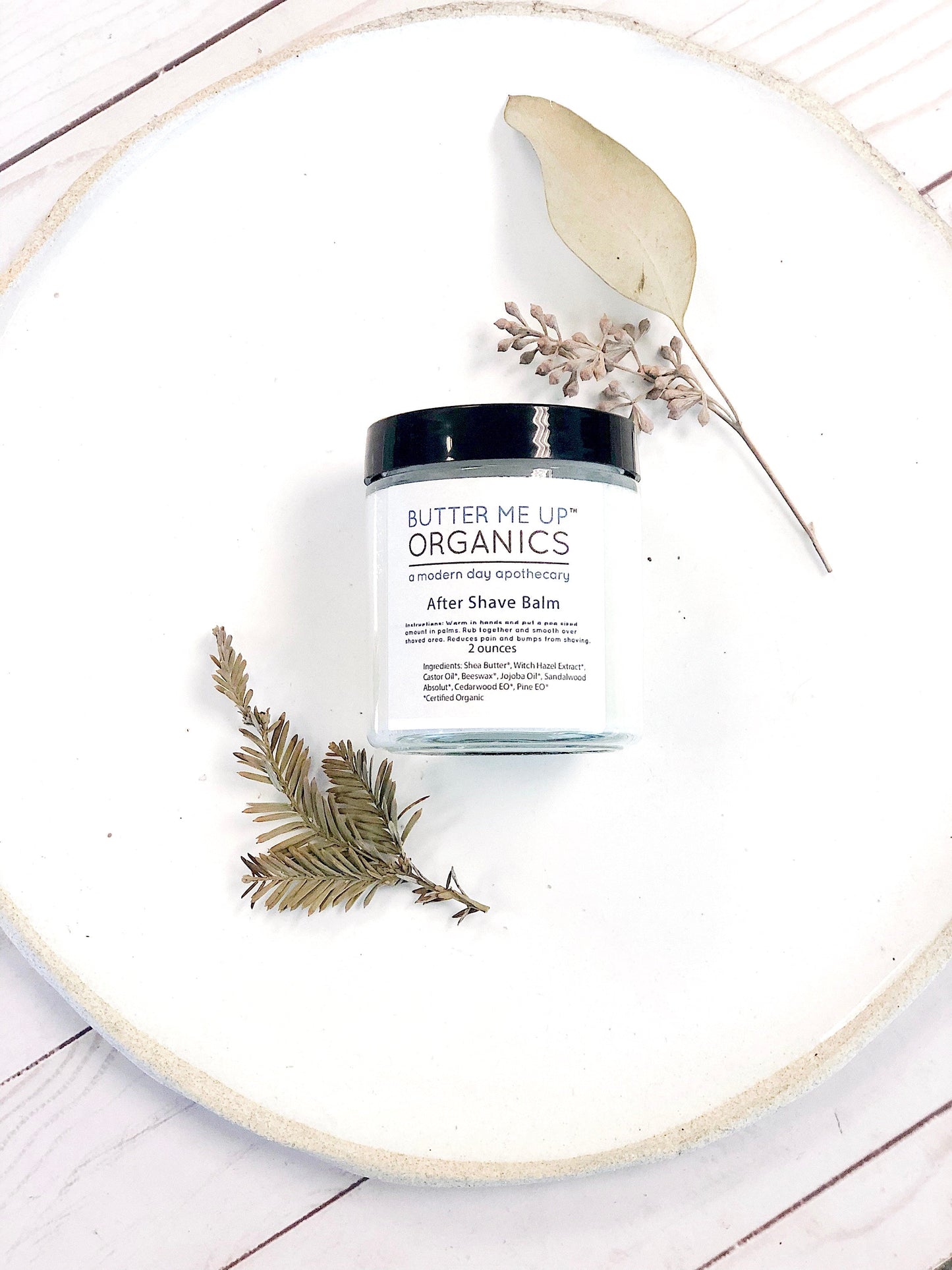 Organic After Shave Balm Moisturizing Shaving Set Gifts for Men Dad Husband Butter Me Up Organics