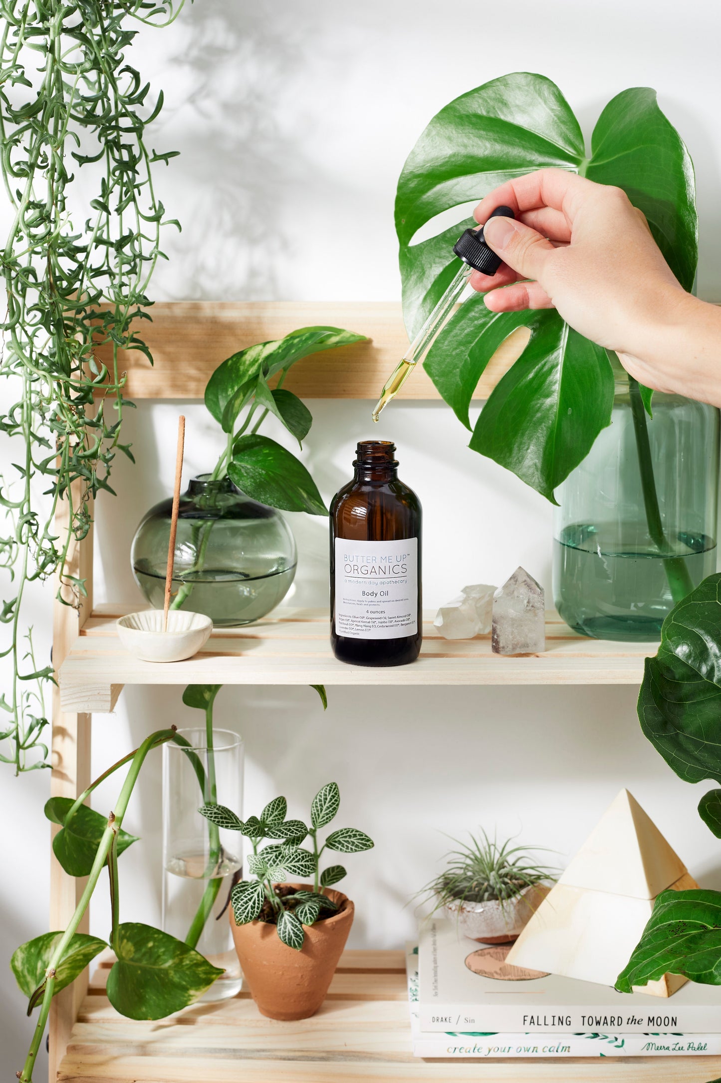 Organic Body Oil Moisturizer Natural Hydrating Formula for Dry Skin Butter Me Up Organics