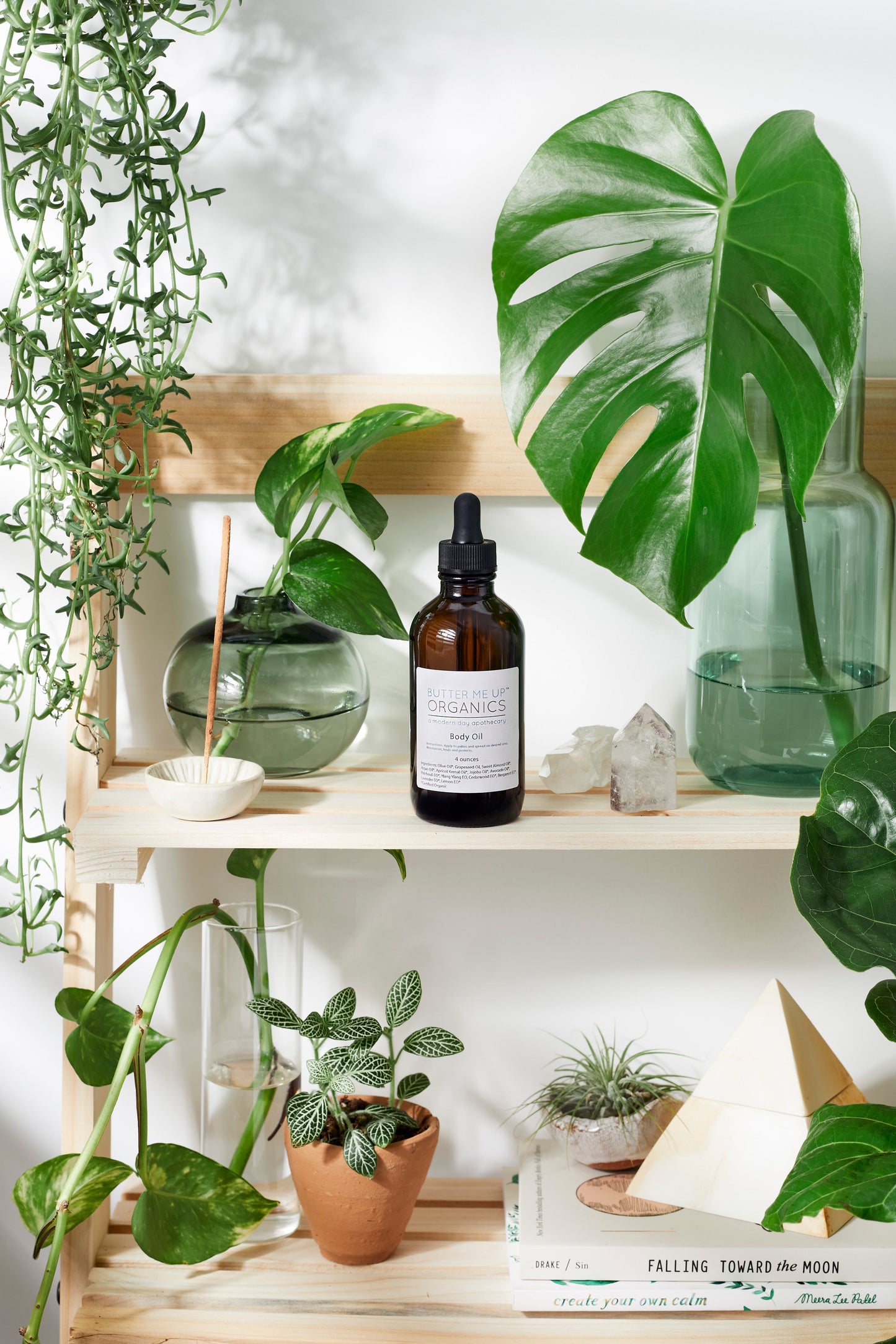 Organic Body Oil Moisturizer Natural Hydrating Formula for Dry Skin Butter Me Up Organics