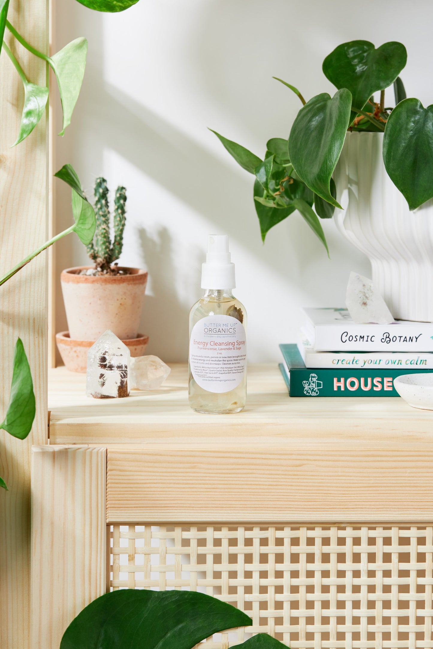 Organic Energy Cleansing Spray Natural Aura Purifying Space Clearing Smudge Spray Butter Me Up Organics