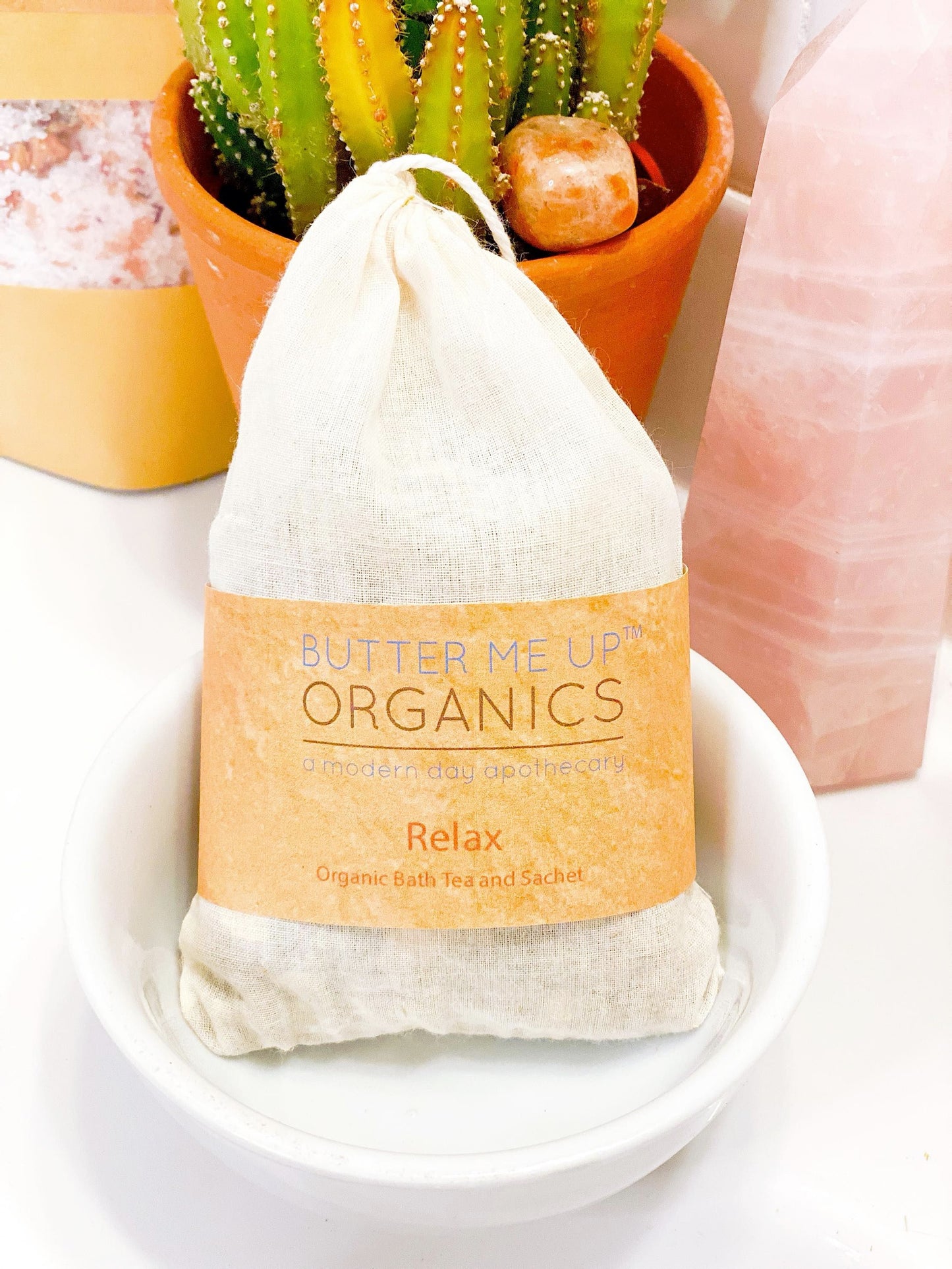 Organic Relaxation Bath Tea Sachet Calm Your Body and Mind Butter Me Up Organics