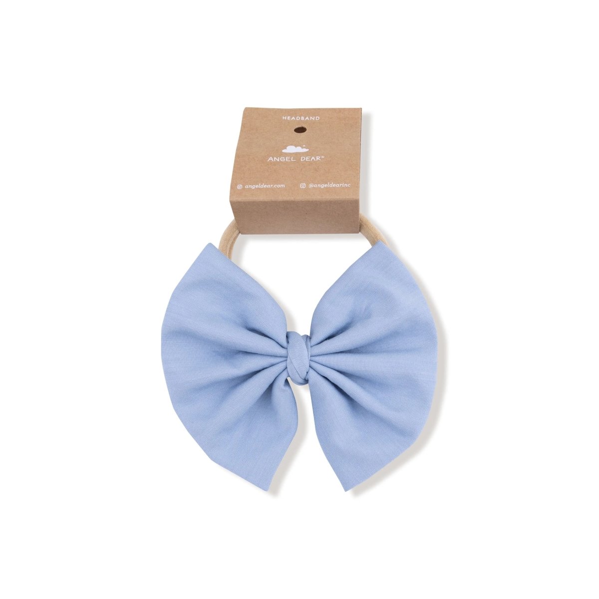 Angel Dear Oversized Bow Headband for Newborn Baby Soft Stretchy Band - Everetts Place Boutique -