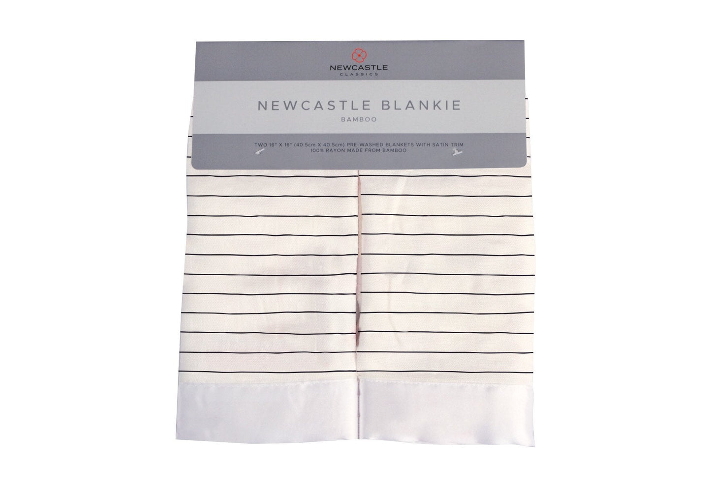 Pencil Stripe Bamboo Muslin Security Blankie for Kids Newcastle Classics