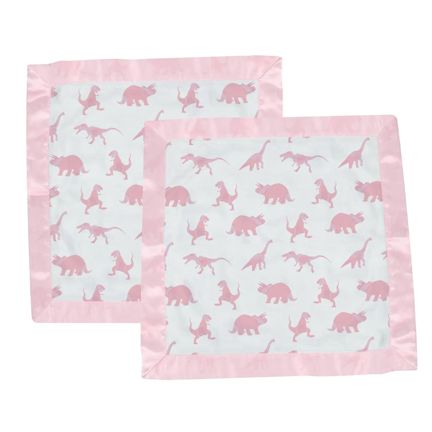 Pink Dinosaurs Bamboo Newcastle Blankie Security Blanket for Comfort and Cuddles Newcastle Classics