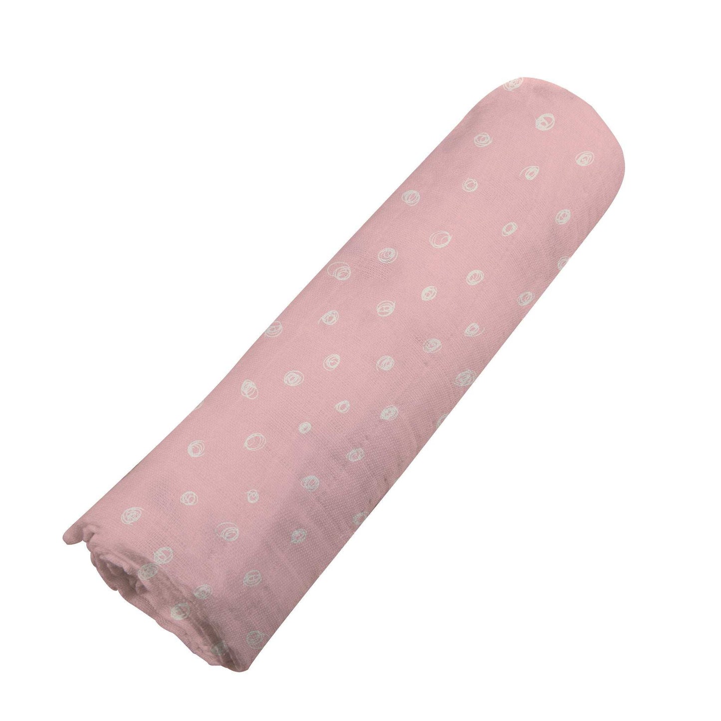 Pink Pearl Polka Dot Bamboo Swaddle Blanket for Babies Newcastle Classics