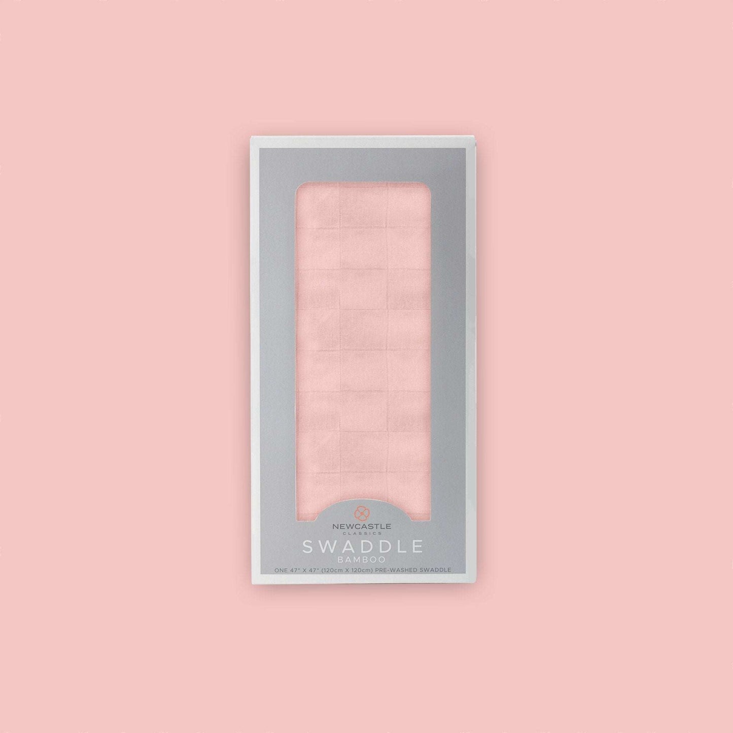 Pink Rose Bamboo Swaddle Blanket Soft Muslin Baby Wrap Newcastle Classics
