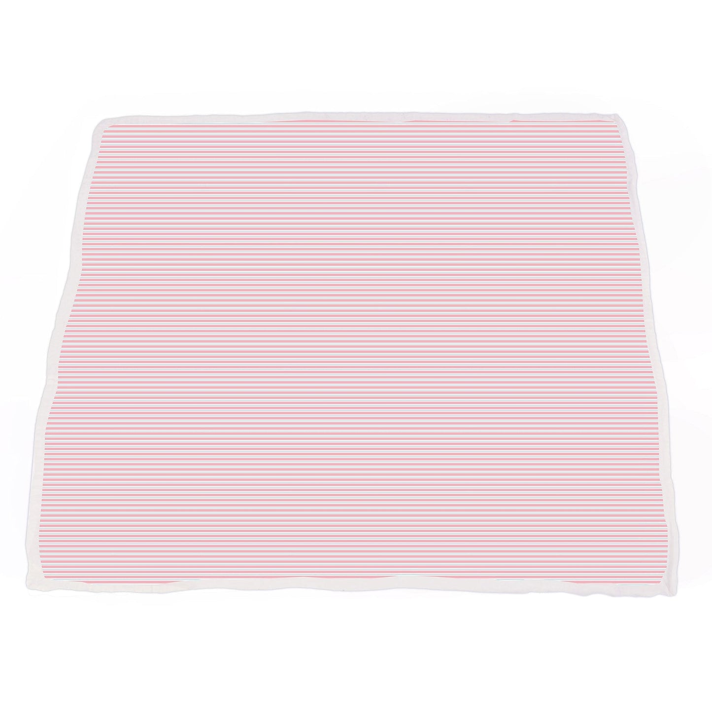 Playful Kitty and Candy Stripe Bamboo Muslin Blanket for Kids 47 Inch x 47 Inch Newcastle Classics