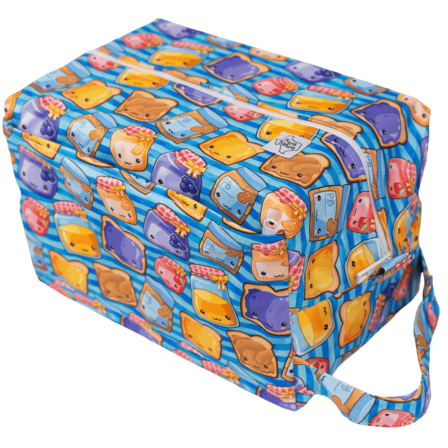 Pod Organizer With Side Pocket For Cloth Diapers And Snap Handle Texas Tushies