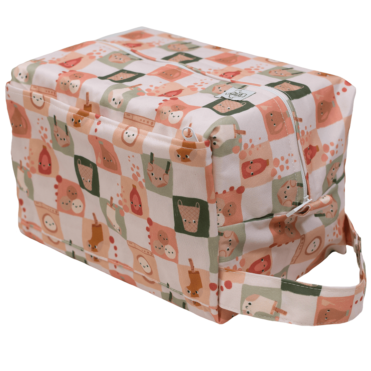 Pod Organizer With Side Pocket For Cloth Diapers And Snap Handle Texas Tushies