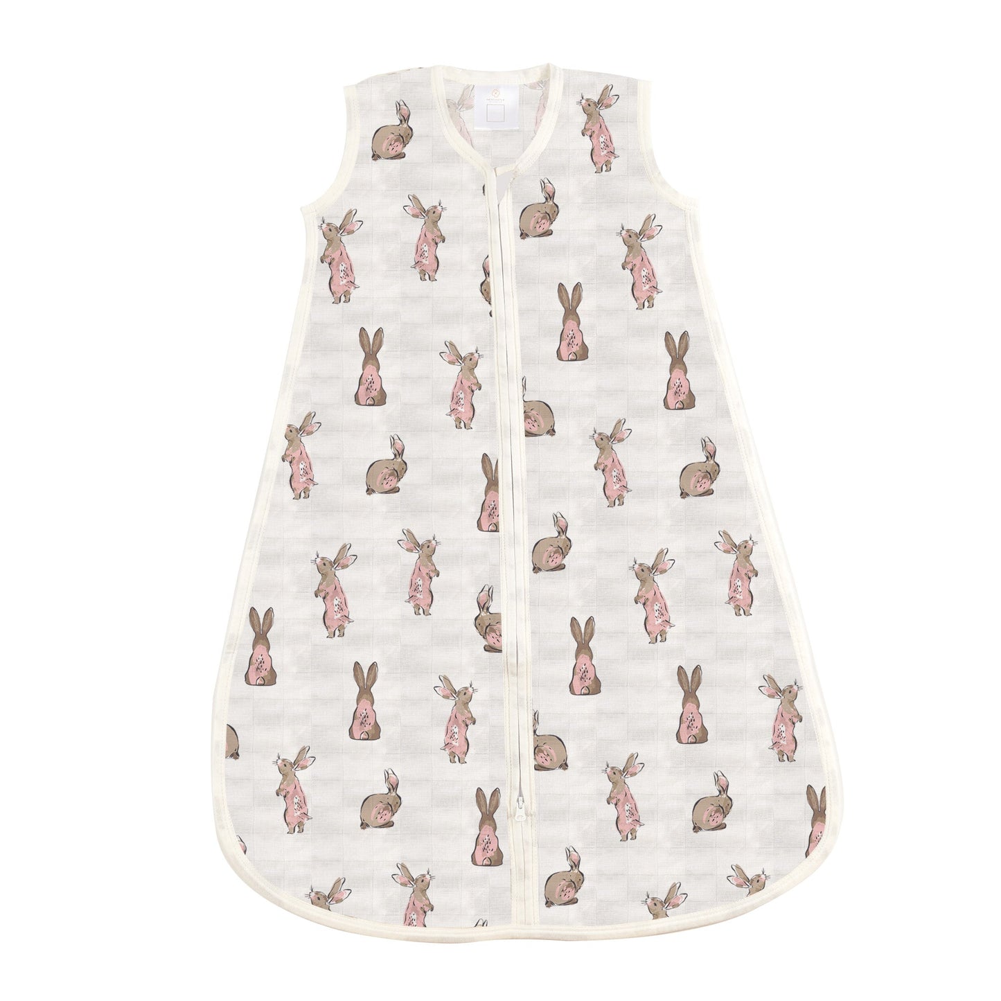 Powder Pink Bunnies Bamboo Sleep Sack Lightweight Sleeveless Wearable Blanket for Babies 0-12 Months Newcastle Classics