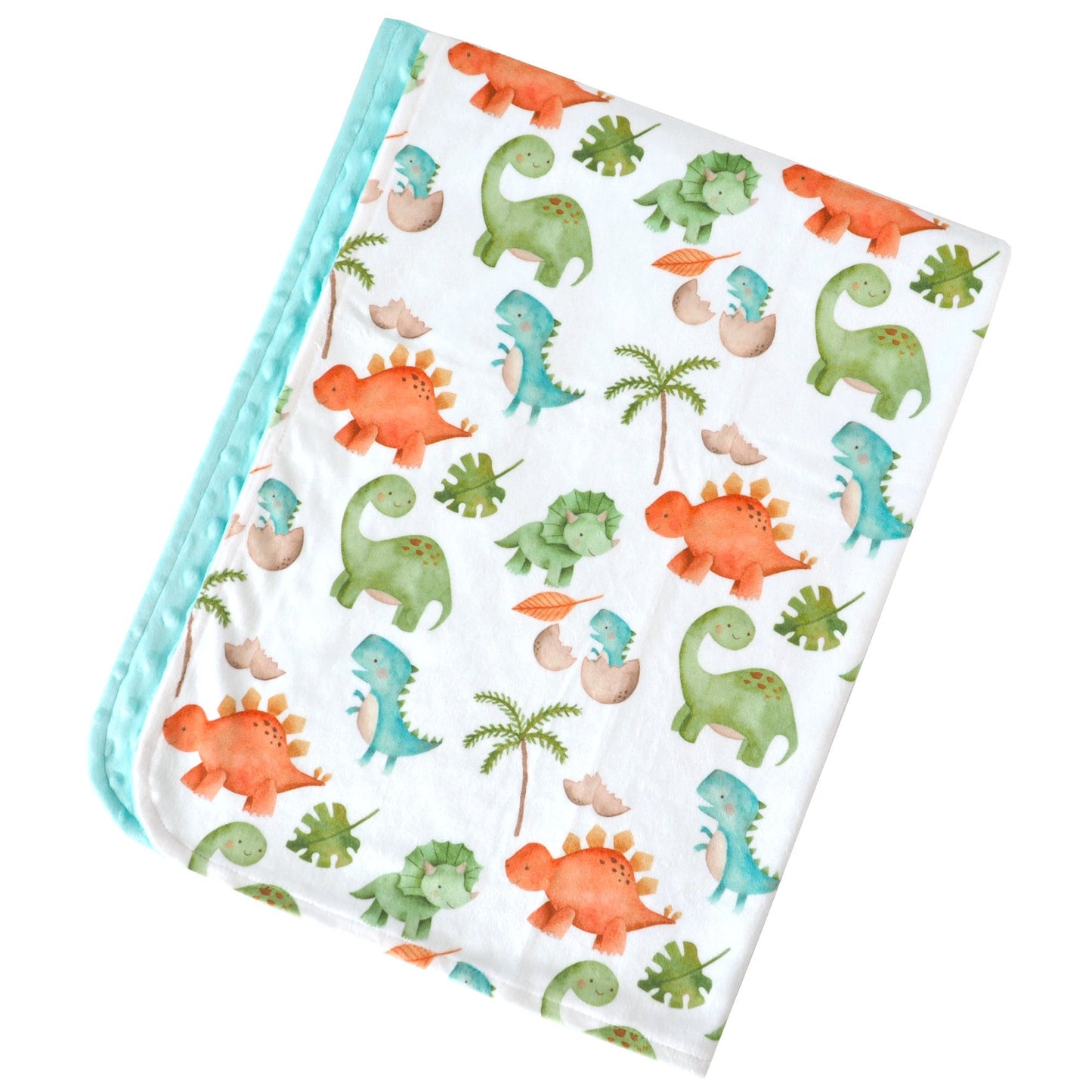 Premium Baby And Toddler Minky Dinosaur Blanket Honey Lemonade
