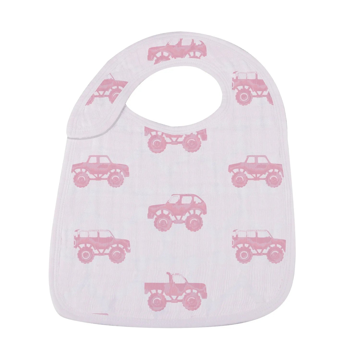 Pretty In Pink Bamboo Snap Bibs 3 Pack Soft Absorbent Muslin Teething Feeding Accessories Newcastle Classics