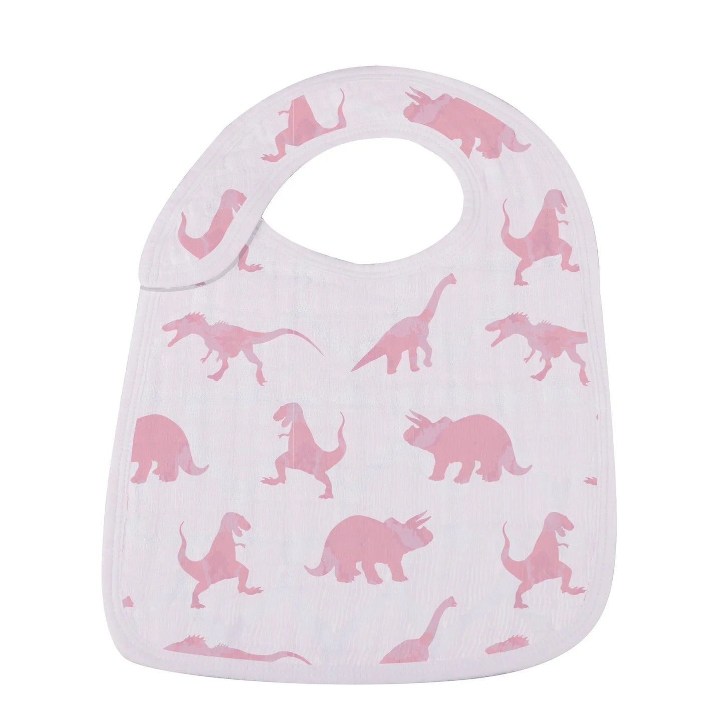 Pretty In Pink Bamboo Snap Bibs 3 Pack Soft Absorbent Muslin Teething Feeding Accessories Newcastle Classics