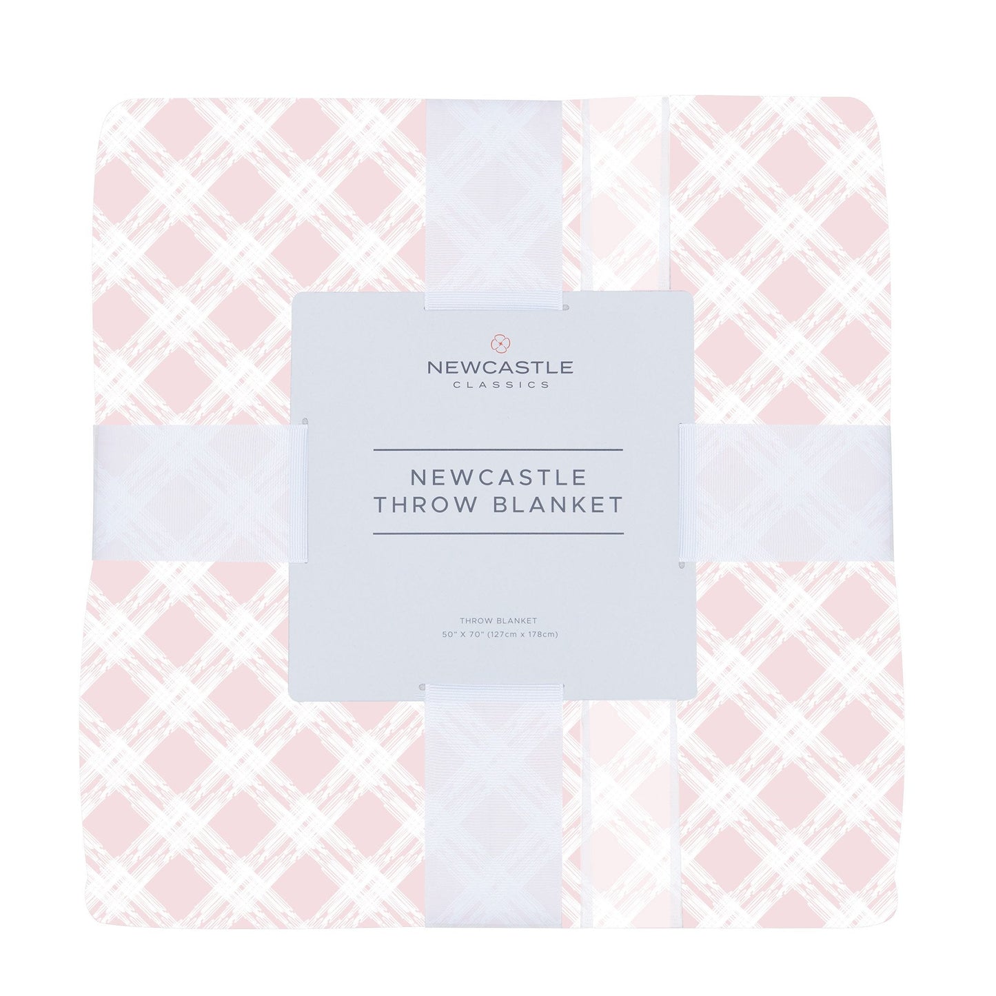 Primrose Pink Plaid Cotton Muslin Throw Blanket 50 X 70 Inches Newcastle Classics