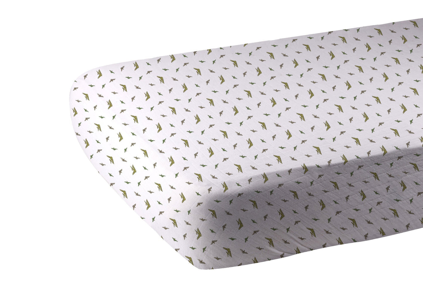Pteranodon Cotton Muslin Crib Sheet Breathable Soft Snug Fit 28x52 Inches Newcastle Classics