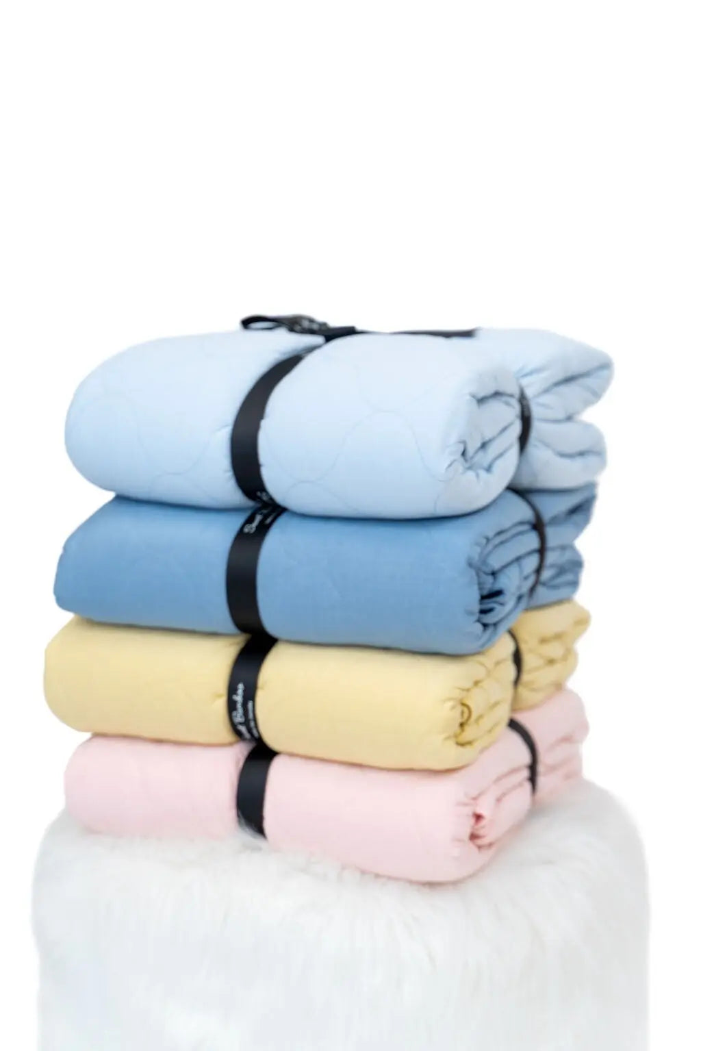Quilted Blanket Softest Ecolux Fabric Double Layered Cozy Bedding Sweet Bamboo