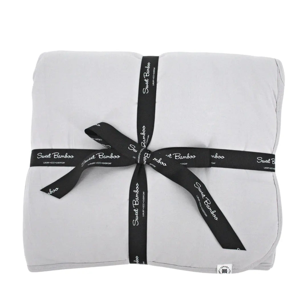 Quilted Blanket Made with Ecolux Fabric and Fluffy Fill for Ultimate Comfort Sweet Bamboo