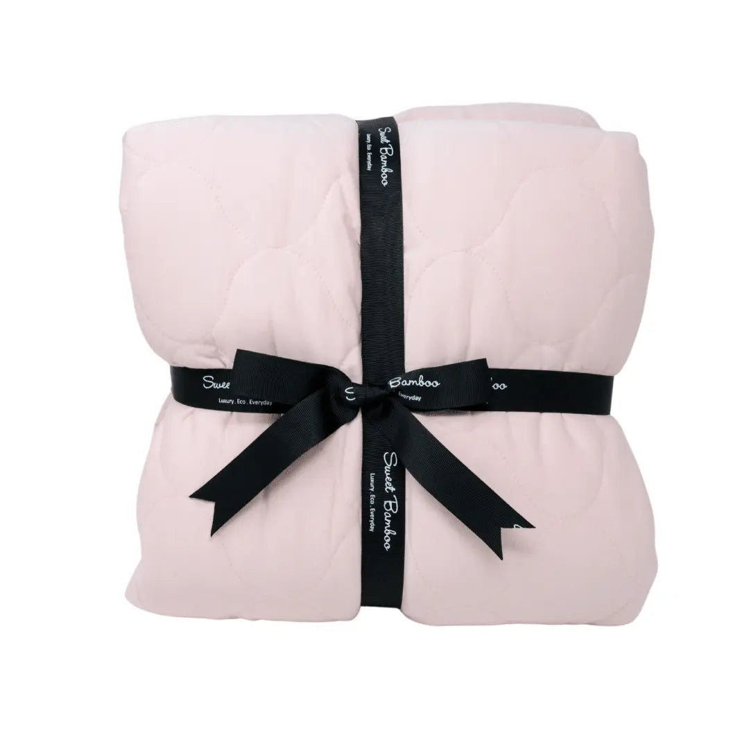 Quilted Blanket Made with Ecolux Fabric and Fluffy Fill for Ultimate Comfort Sweet Bamboo