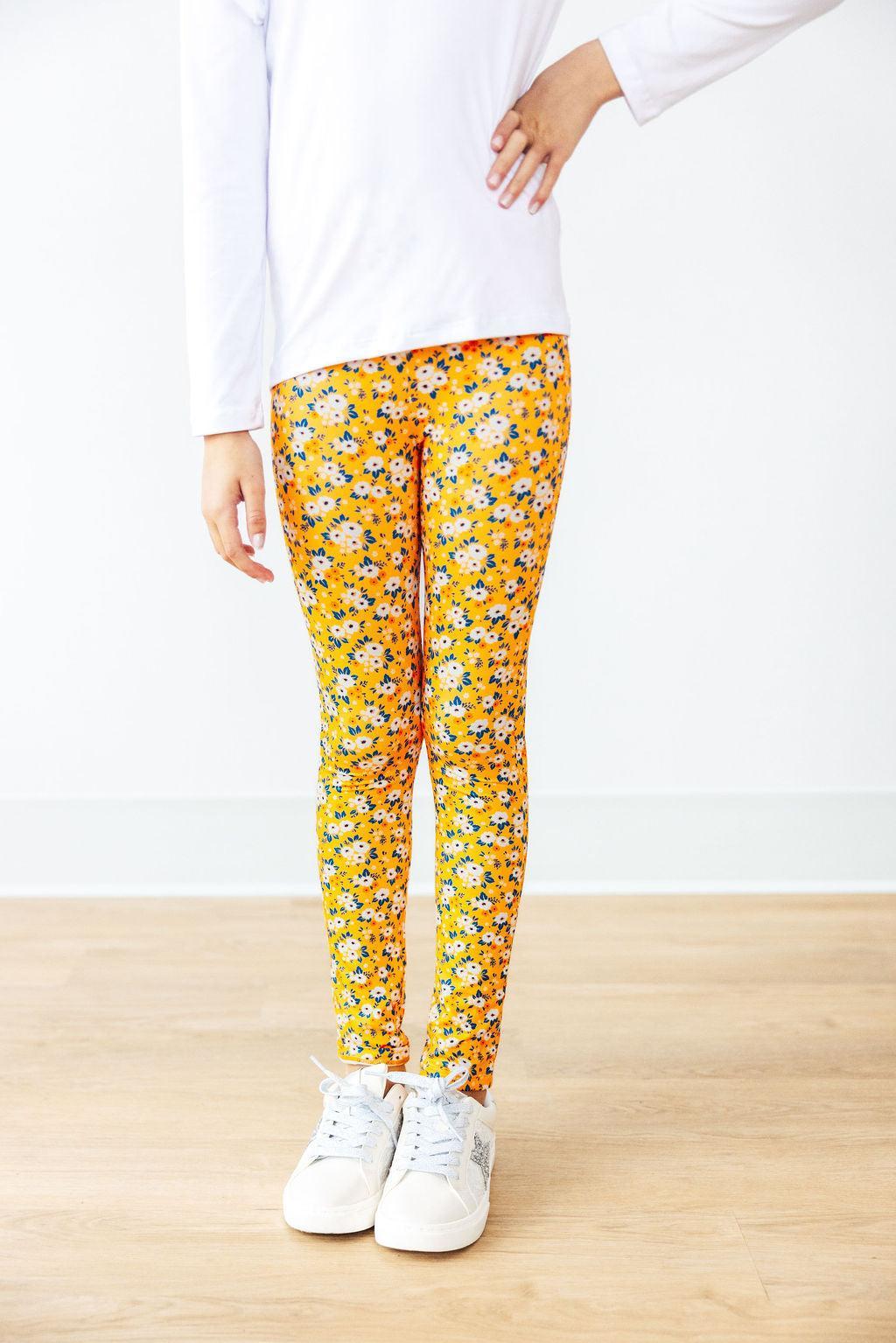 Mila & Rose ® Mila And Rose High Waisted Fall Floral Leggings For Women - Apparel & Accessories > Clothing > Pants > Leggings Leggings