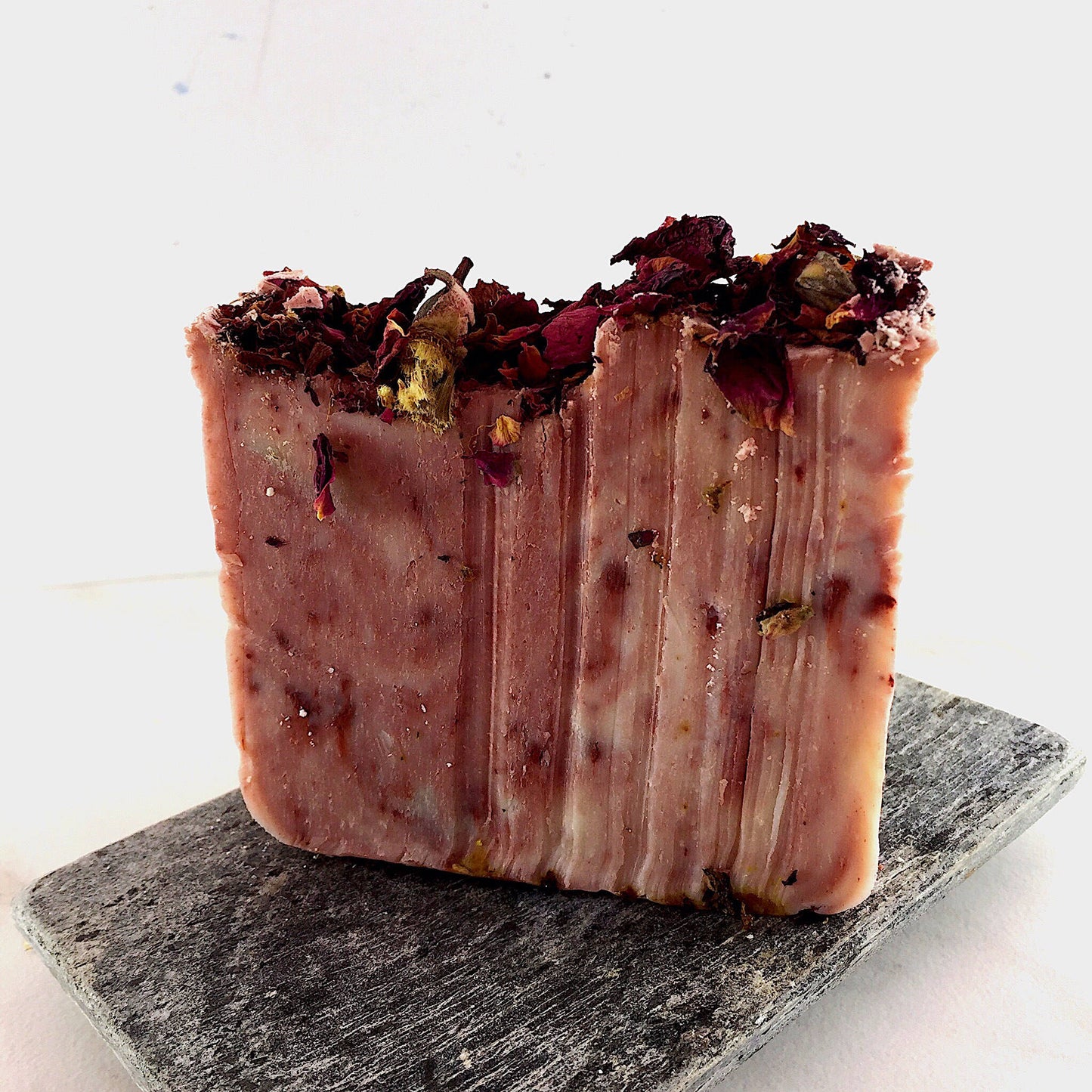 Rose Garden Organic Soap Pink Clay Natural Rose Petals Butter Me Up Organics