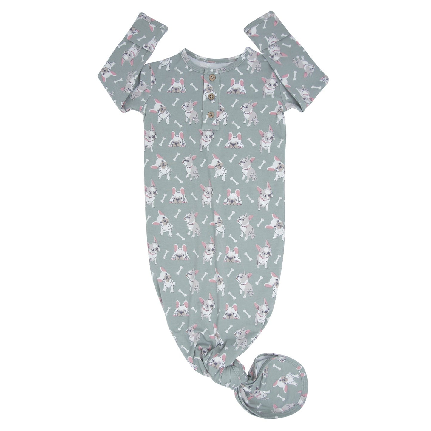 Ruff and Stuff Knotted Gown Sweet Bamboo Everetts Place: Online Boutique