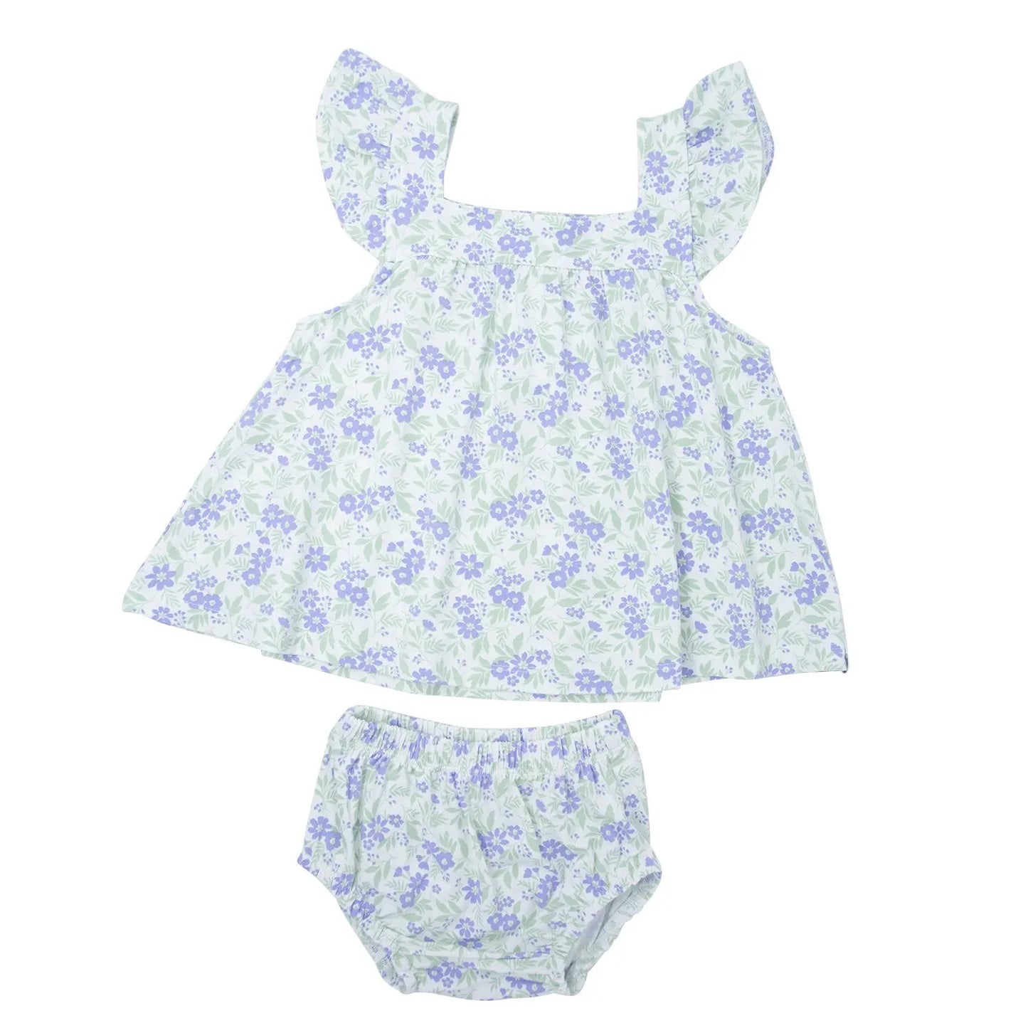 Ruffle Dress And Bloomer Set For Comfy Daywear Sweet Bamboo