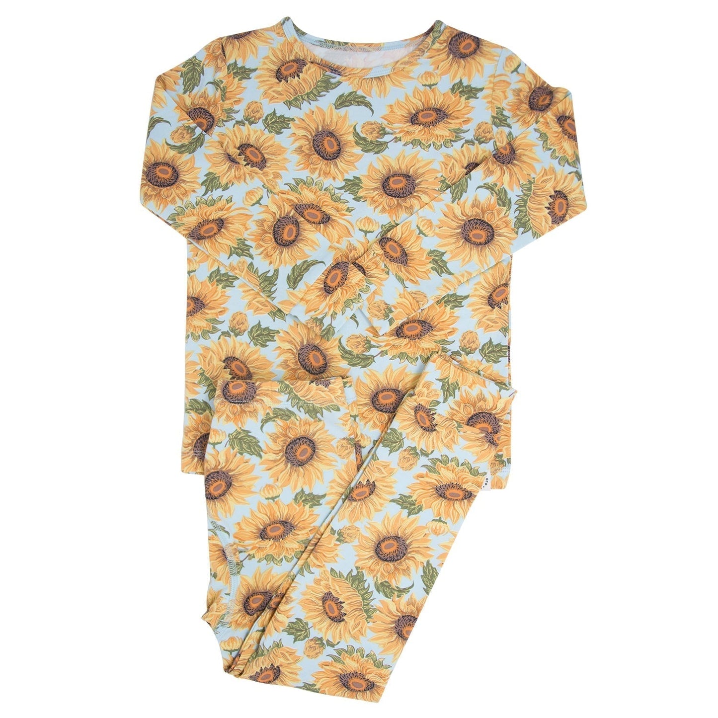 Sammys Sunflower Big Kid Pajama Set by Sweet Bamboo Sweet Bamboo Everetts Place: Online Boutique