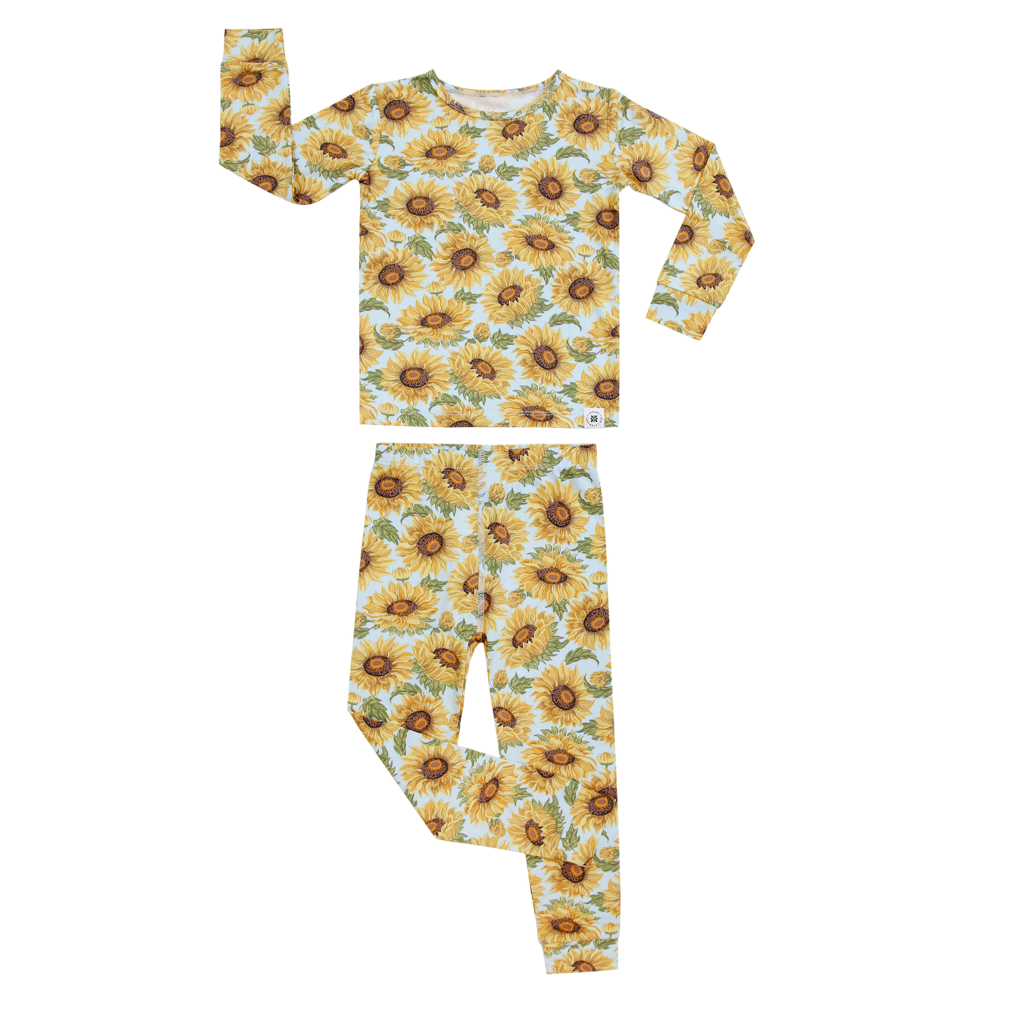 Sammys Sunflower Big Kid Pajama Set by Sweet Bamboo Sweet Bamboo Everetts Place: Online Boutique