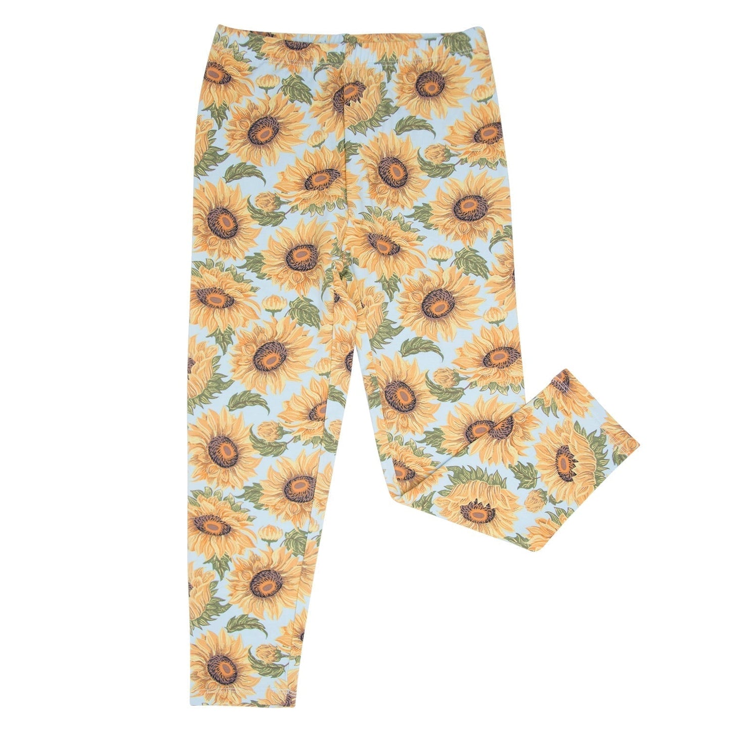 Sammys Sunflower Classic Legging for Girls Comfort Elastic Sweet Bamboo Everetts Place: Online Boutique