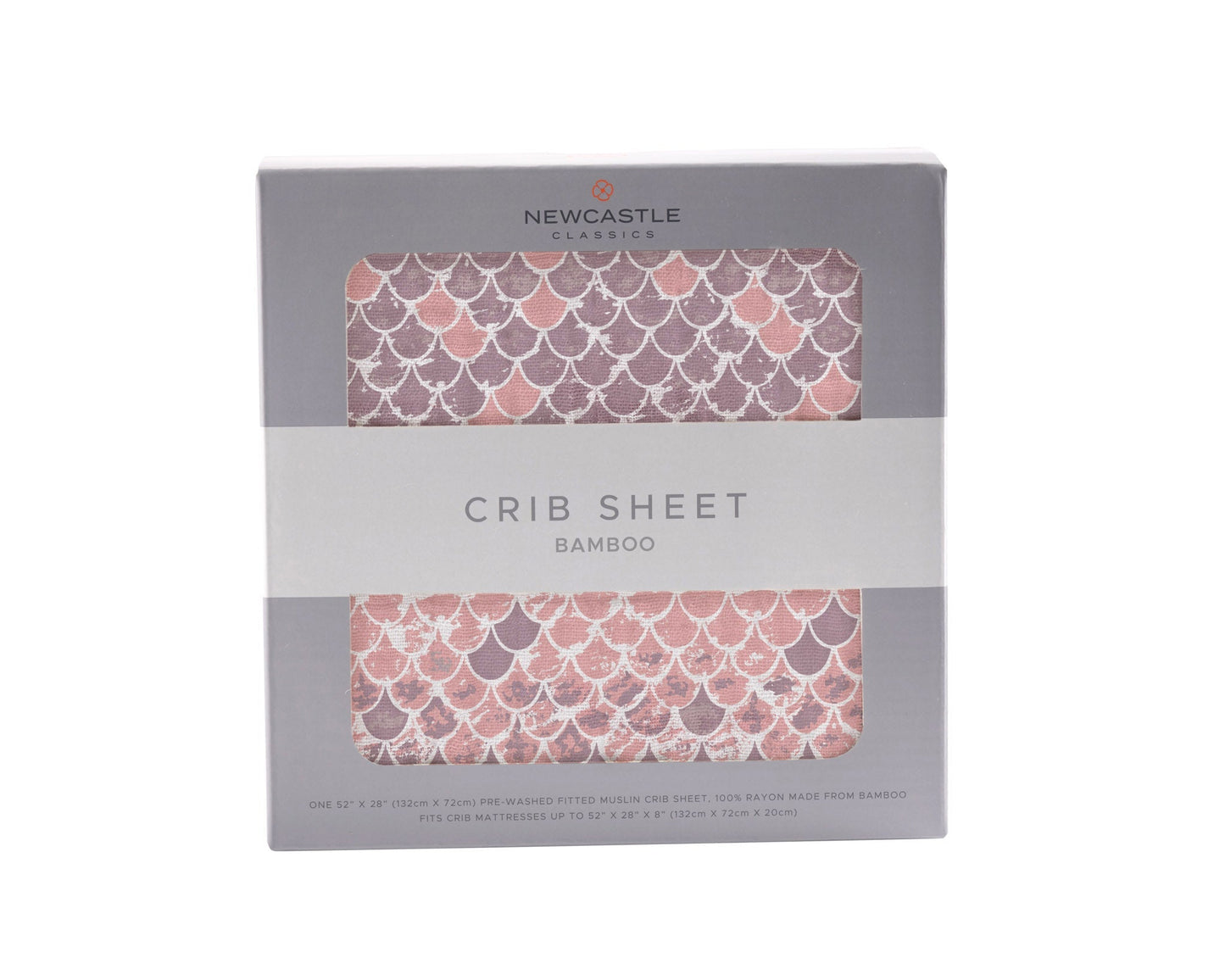 Scales Bamboo Muslin Crib Sheet Soft Breathable Comfy Snug Fit 28 x 52 Inches 100 Percent Natural Newcastle Classics